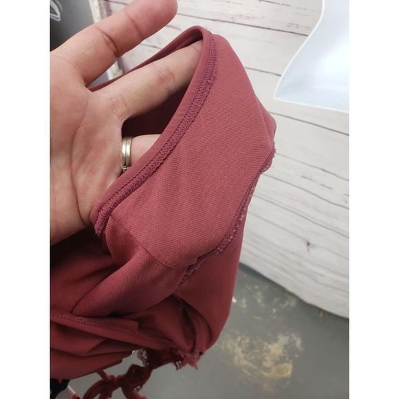 Xhilaration Women's‎ Plum Burgundy One Piece Swimsuit Bathing Suit Size Medium - Picture 2 of 9